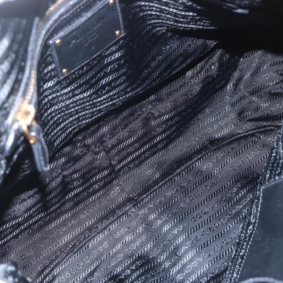 Prada Vintage Handbag Leather, BLACK, LEATHER, Handbag