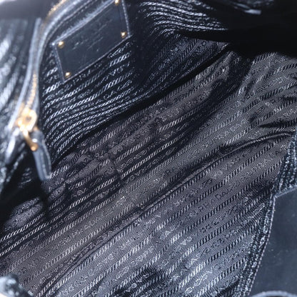 Prada Vintage Handbag Leather, BLACK, LEATHER, Handbag