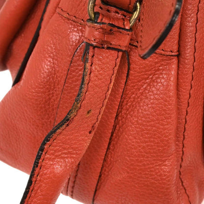 Chloe Paraty Handbag Quilted Leather, RED, LEATHER, Handbag