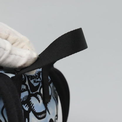 Fendi Baguette Backpack Printed Nylon, BLUE, NYLON, Backpack