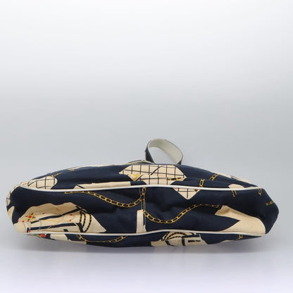 Chanel Miss Mademoiselle Shoulderbag Canvas, NAVY, CANVAS, Shoulder bag