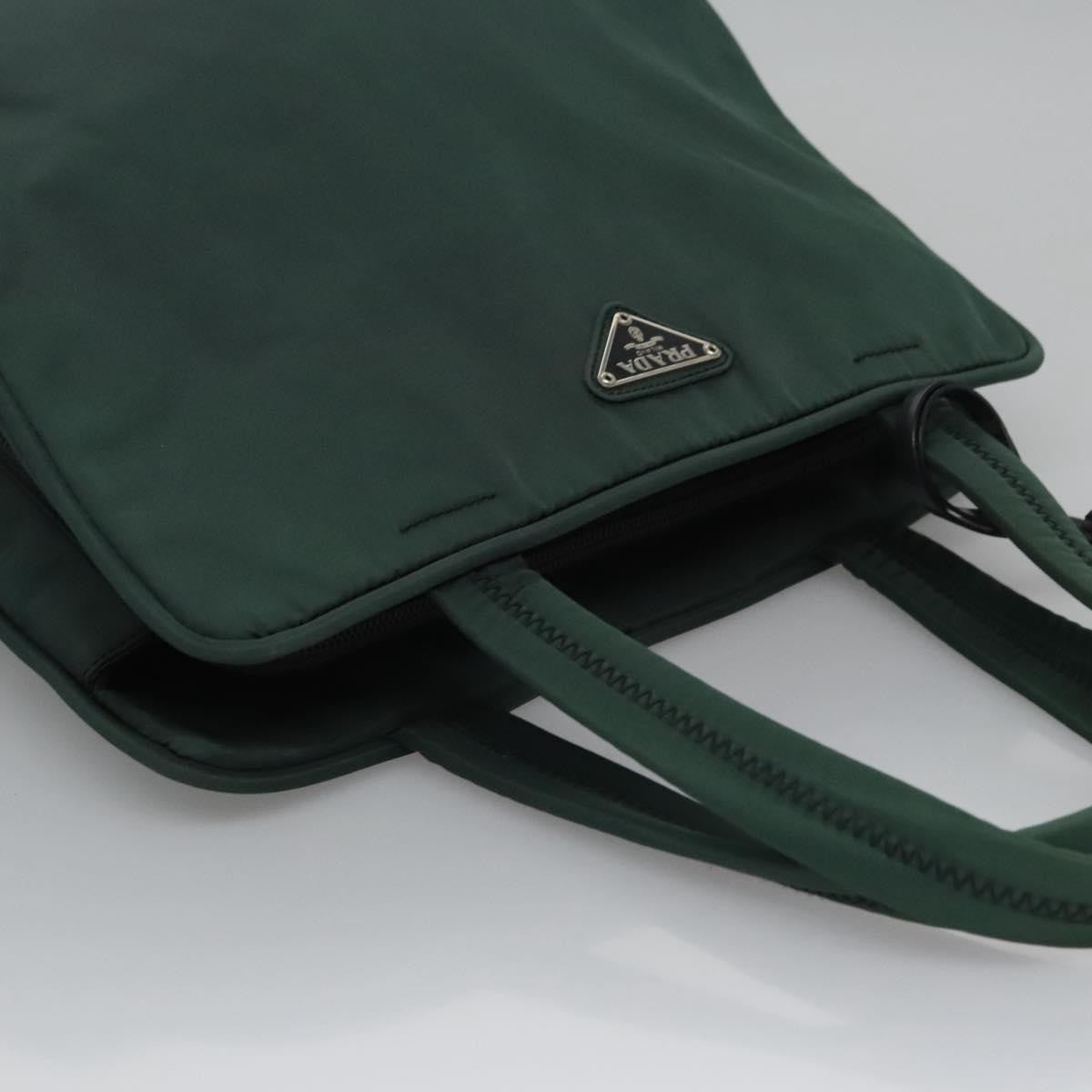 Prada Vintage Handbag Tessuto, GREEN, NYLON, Handbag