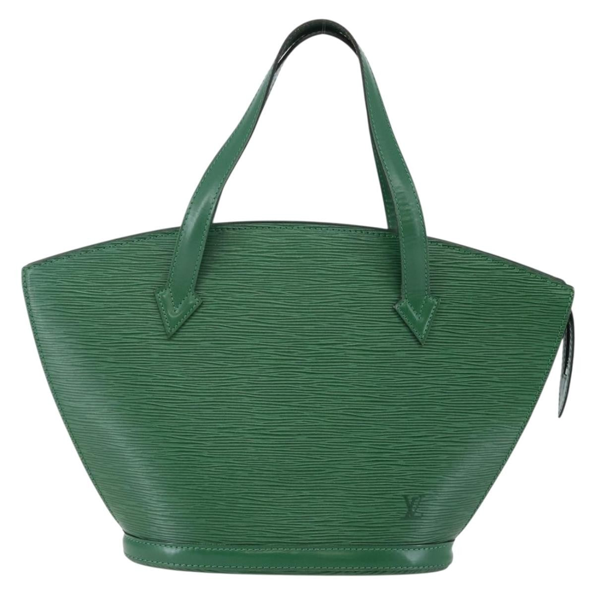 Louis Vuitton Saint Jacques Handbag Epi Leather, GREEN, LEATHER, Shoulder bag