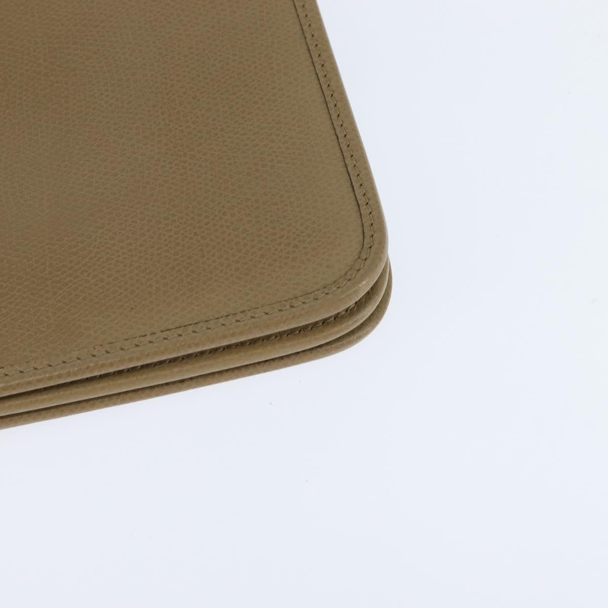 Christian Dior Vintage Chain Flap Shoulder Bag Leather, BEIGE, LEATHER, Shoulder bag