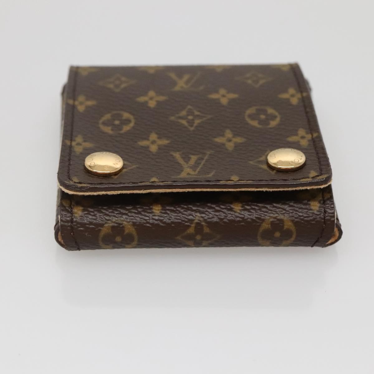 Louis Vuitton CASE JEWELRY BOX Canvas, BROWN, CANVAS, Wallets