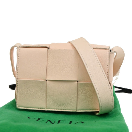 Bottega Veneta Cassette Crossbody Bag Padded Maxi Intrecciato Leather, PINK, LEATHER, Crossbody bag