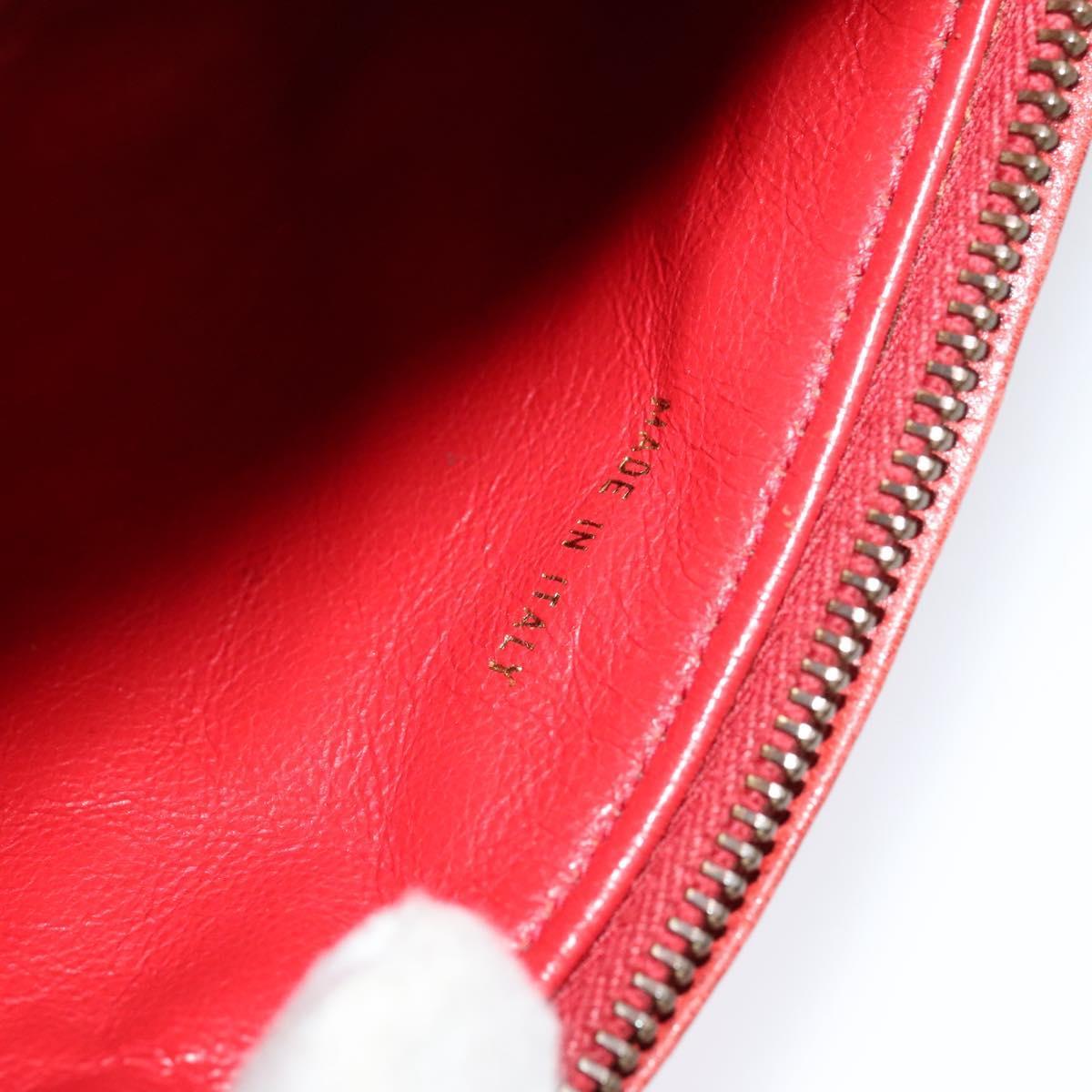 Chanel Vintage Zip Belt Bag Quilted Lambskin, RED, LEATHER, Clutche & pouche