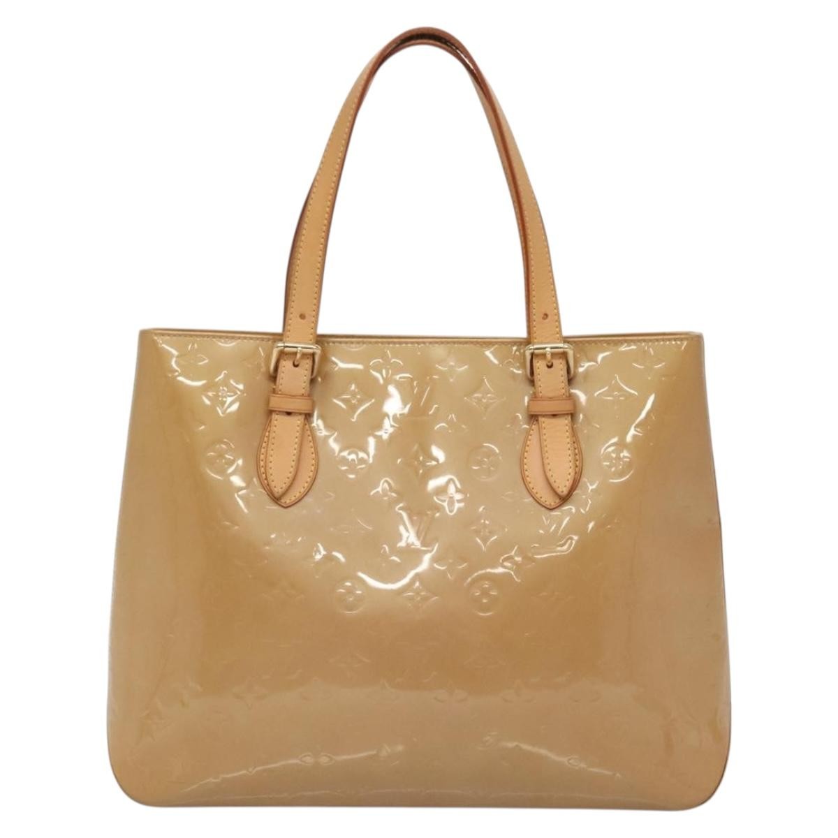 Louis Vuitton Brentwood Handbag Monogram Vernis, BROWN, PATENT_LEATHER, Shoulder bag