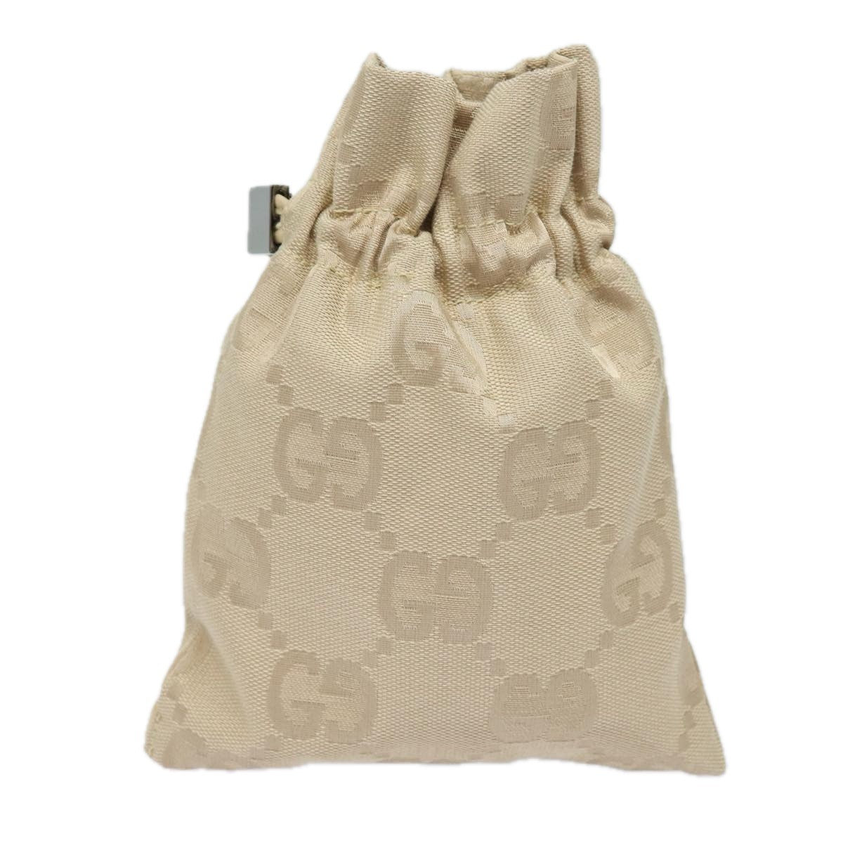 Gucci GG canvas pouch Canvas, BEIGE, CANVAS, Clutche & pouche