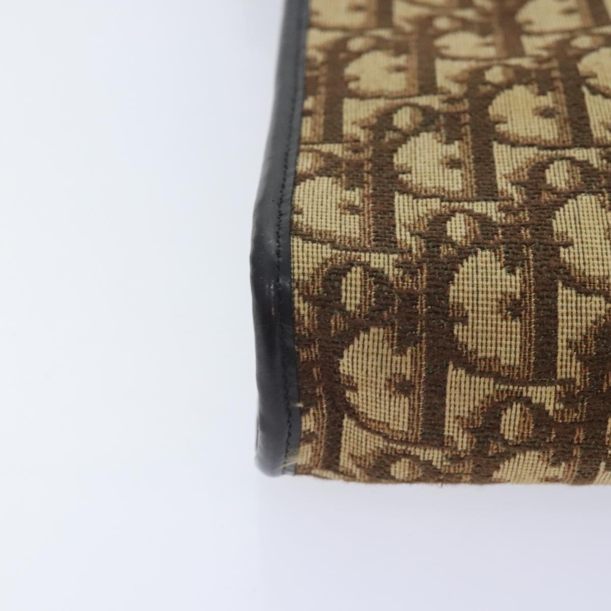 Christian Dior Vintage Trotter Shoulder Bag Canvas, BROWN, CANVAS, Shoulder bag