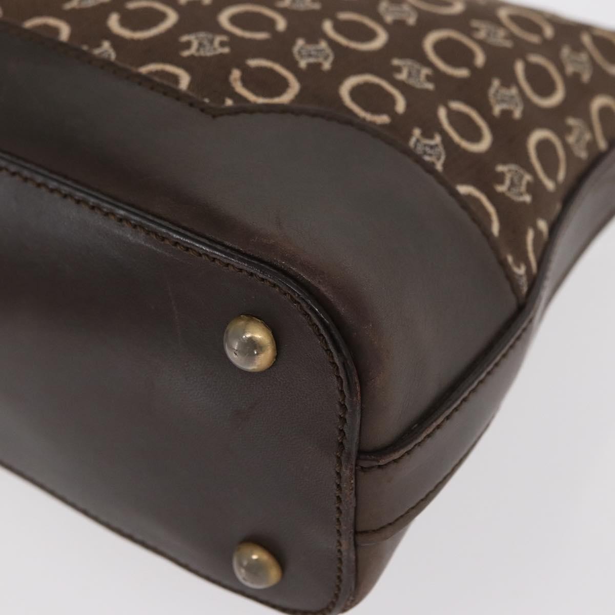 Celine C Macadam Shoulder bag Canvas, BROWN, CANVAS, Shoulder bag