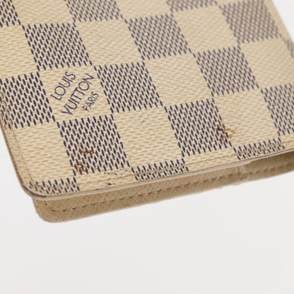 Louis Vuitton Agenda Cover Damier Azur, BEIGE, CANVAS, Toiletry Case