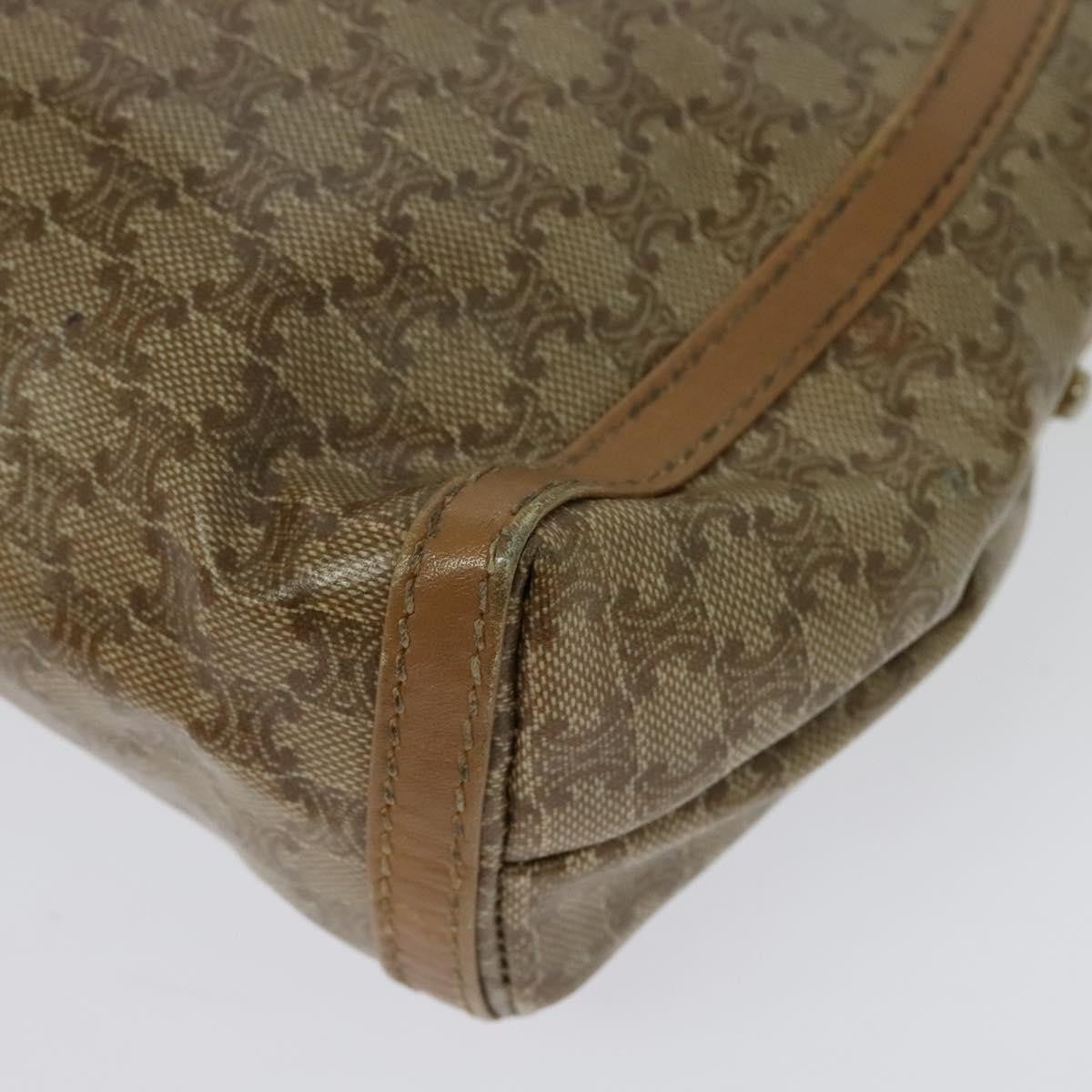 Celine Macadam Shoulder Bag PVC Leather, BEIGE, PVC, Shoulder bag