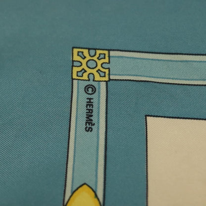 Hermes Carré 90 Silk multicolor, BLUE, SILK, Scarve & shawl