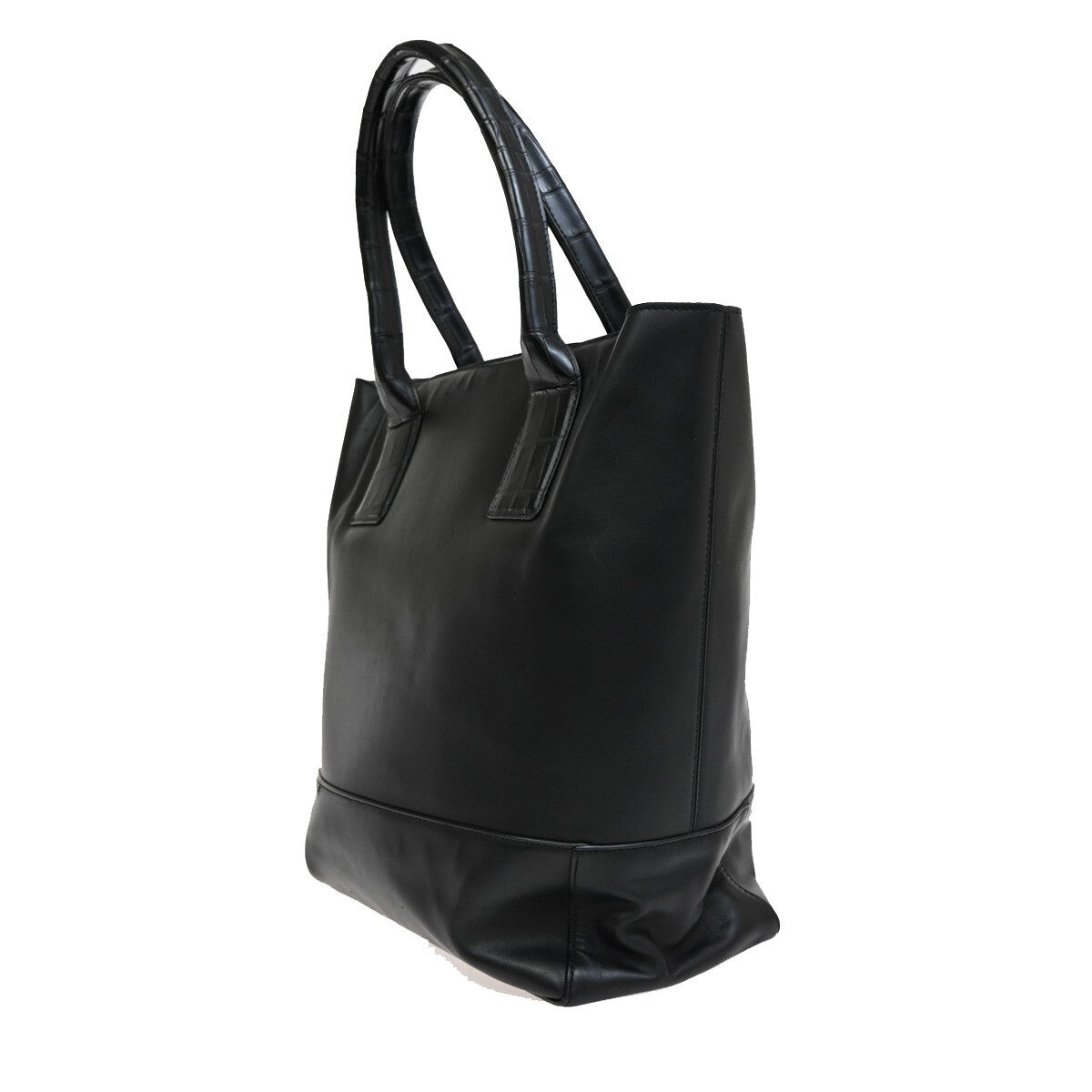 Bottega Veneta Cabat Tote Intrecciato Leather, BLACK, LEATHER, Tote bag