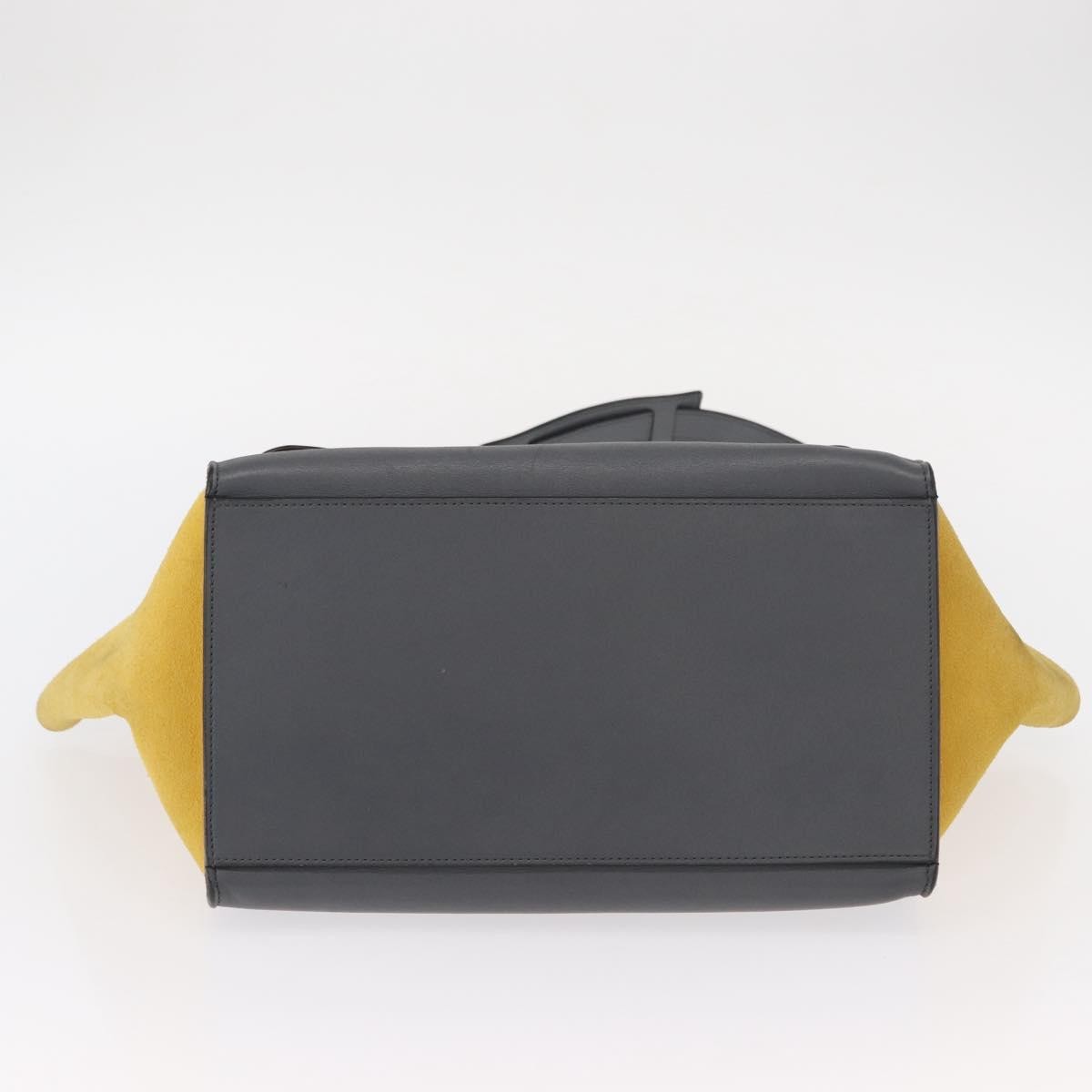 Celine Tricolor Trapeze Bag Leather, GRAY, LEATHER, Handbag