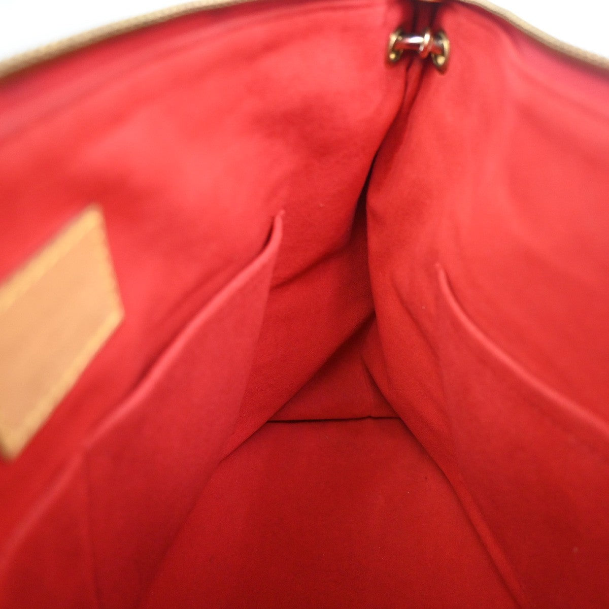 Louis Vuitton Pallas Tote Monogram Canvas with Leather, RED, CANVAS, Handbag