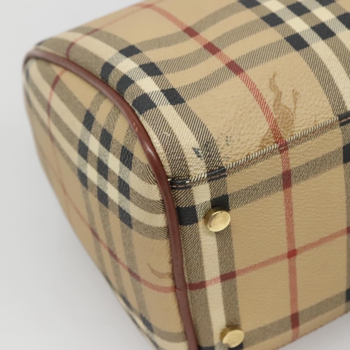 Burberry Chester Satchel Haymarket Coated Canvas, BEIGE, CANVAS, Handbag