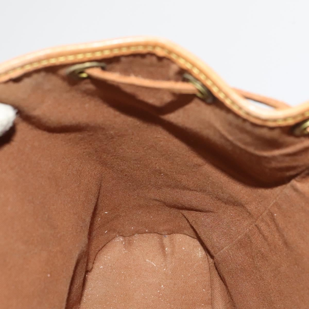 Louis Vuitton Vintage Montsouris Backpack Monogram Canvas, BROWN, CANVAS, Backpack