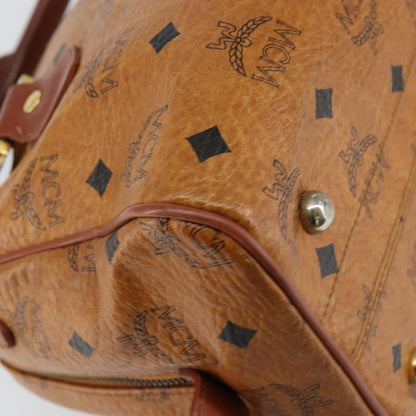 MCM Visetos logogramme Handbag Canvas and Leather, BROWN, CANVAS, Handbag