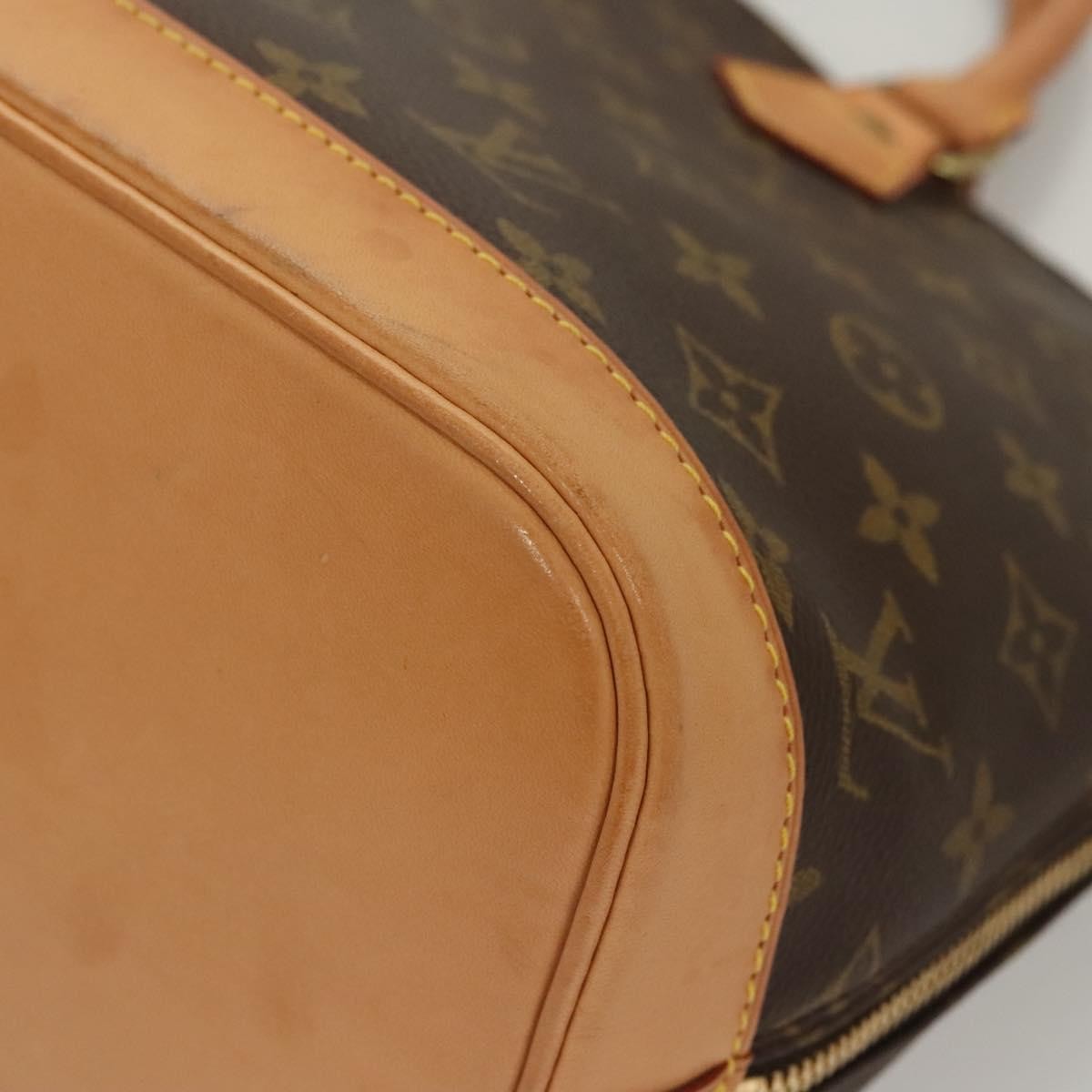 Louis Vuitton Alma Handbag Monogram Canvas, BROWN, CANVAS, Handbag