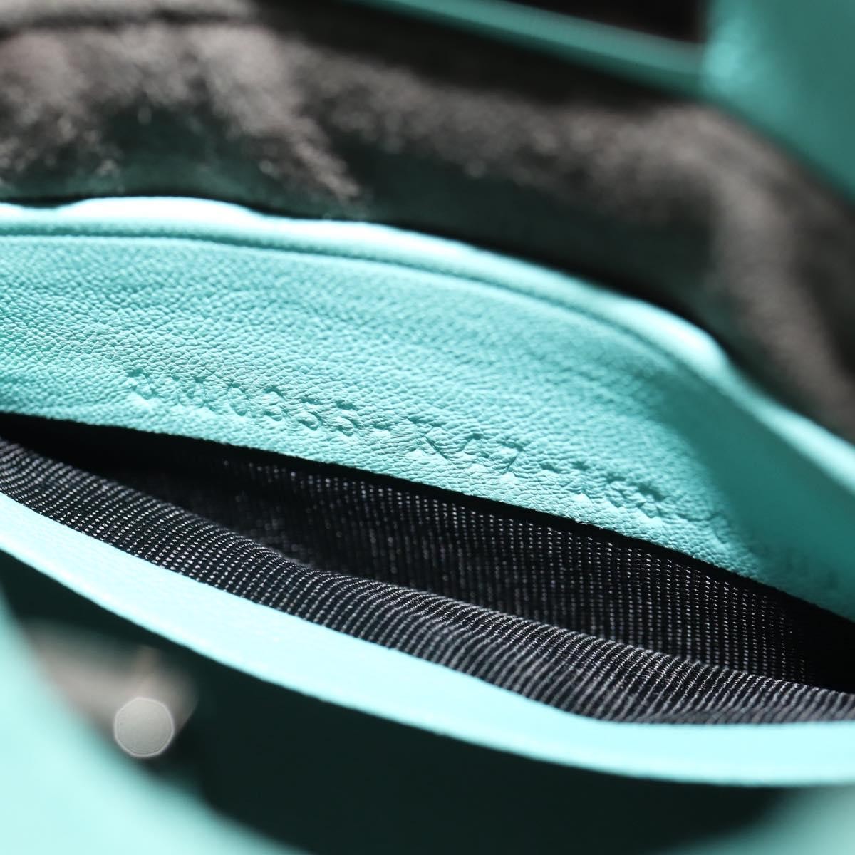 Fendi Peekaboo Bag Leather, TURQUOISE, LEATHER, Handbag