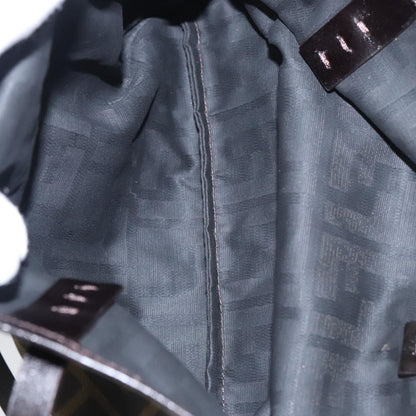 Fendi Roll Tote Zucca Canvas, BROWN, CANVAS, Tote bag