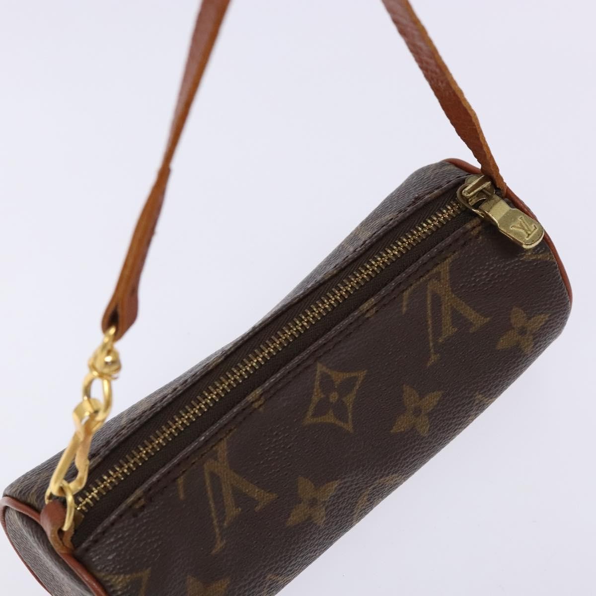 Louis Vuitton Papillon Pochette Monogram Canvas, BROWN, CANVAS, Handbag