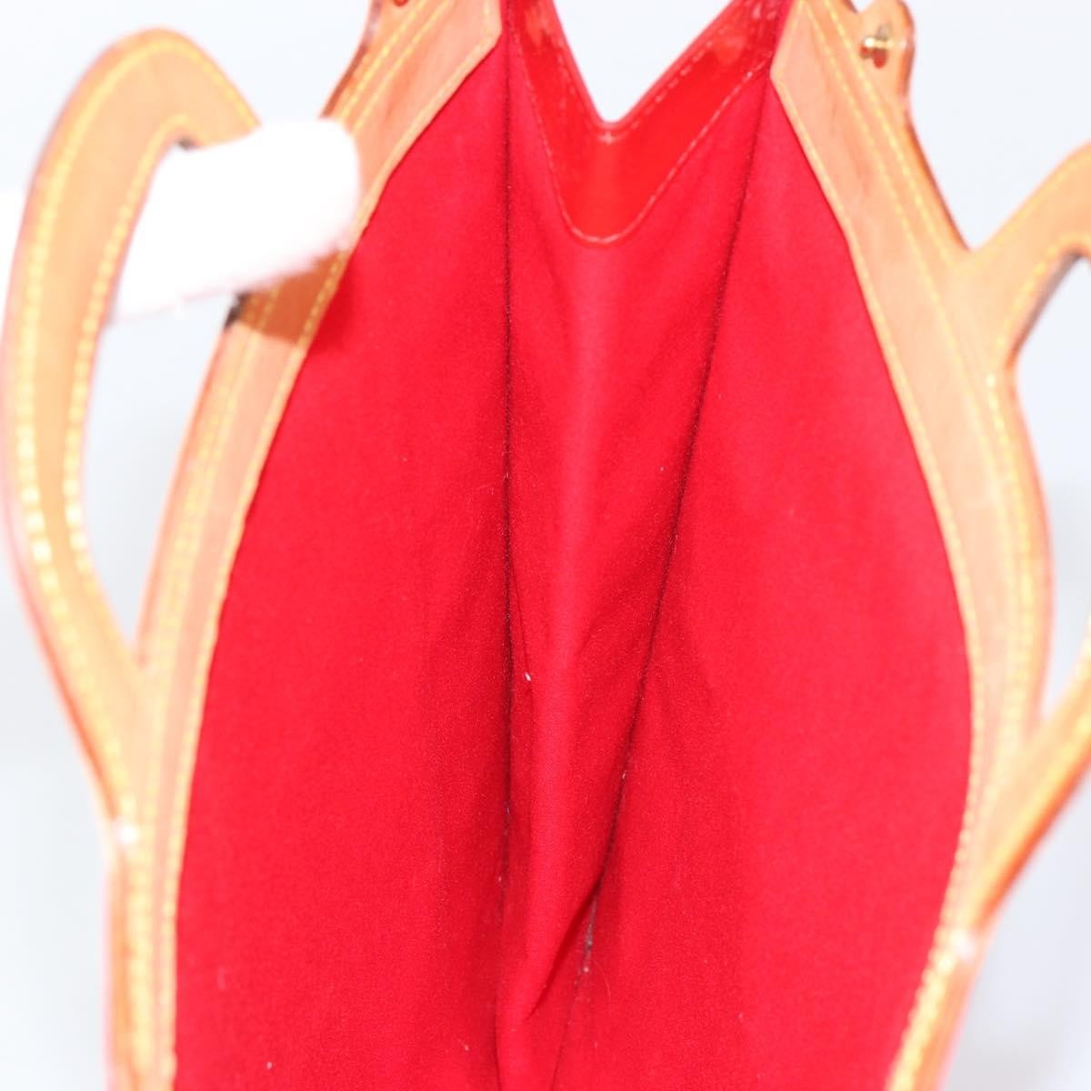 Louis Vuitton Stanton Handbag Monogram Vernis, RED, PATENT_LEATHER, Tote bag