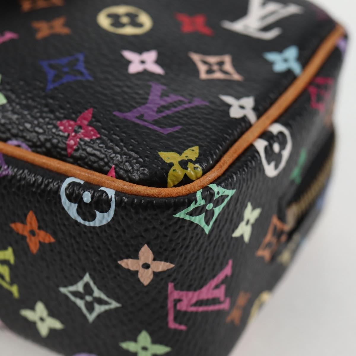 Louis Vuitton Wapity Trousse Pouch Monogram Multicolor, BLACK, CANVAS, Clutche & pouche