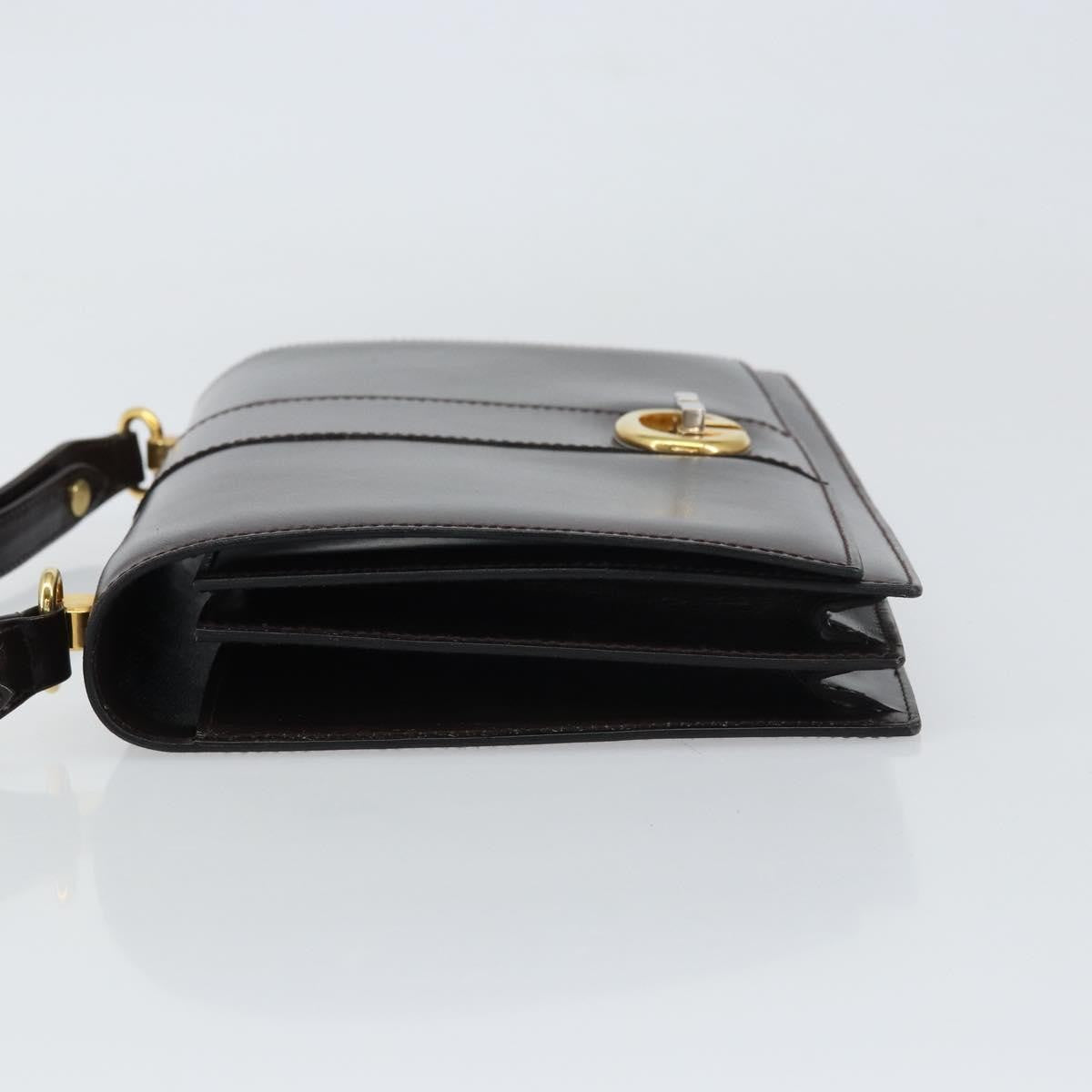 Gucci Vintage Shoulder Bag Leather, BROWN, LEATHER, Shoulder bag