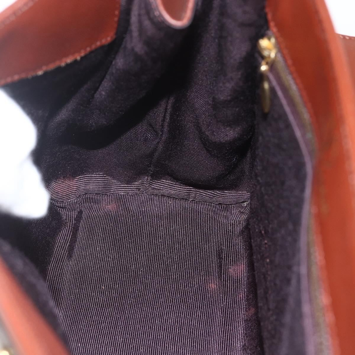 Valentino Garavani Vintage Handbag Leather, BROWN, LEATHER, Handbag