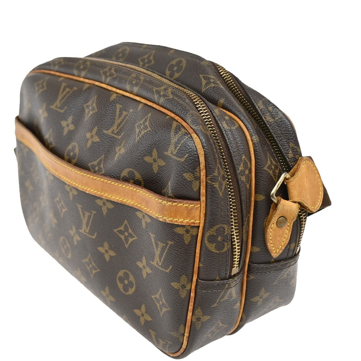 Louis Vuitton Reporter Bag Monogram Canvas, BROWN, CANVAS, Shoulder bag