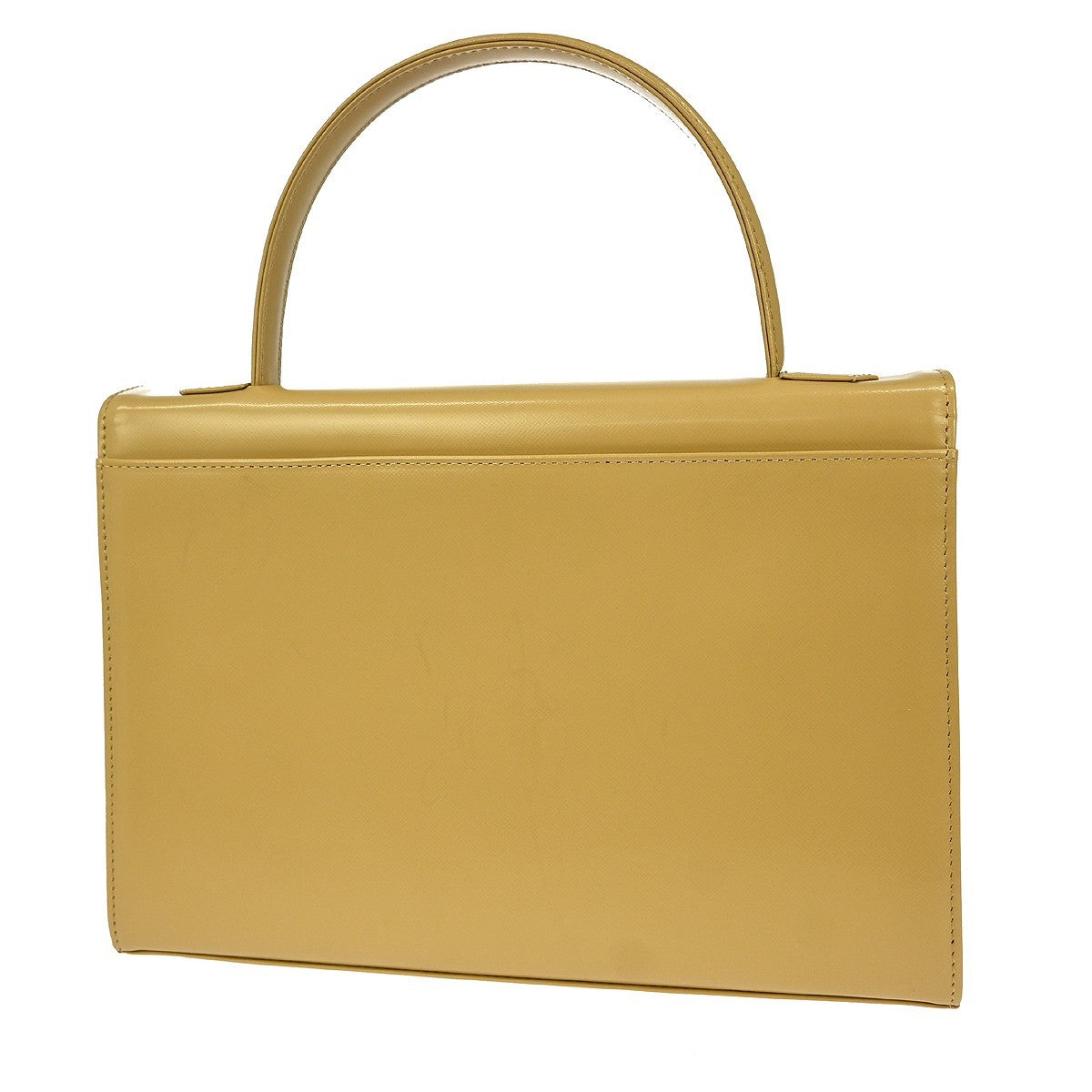 Saint Laurent Vintage Handbag Leather, BEIGE, LEATHER, Handbag