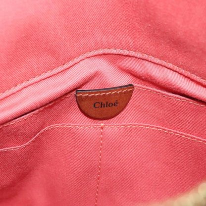 Chloe Angie Tote Leather, BROWN, LEATHER, Tote bag