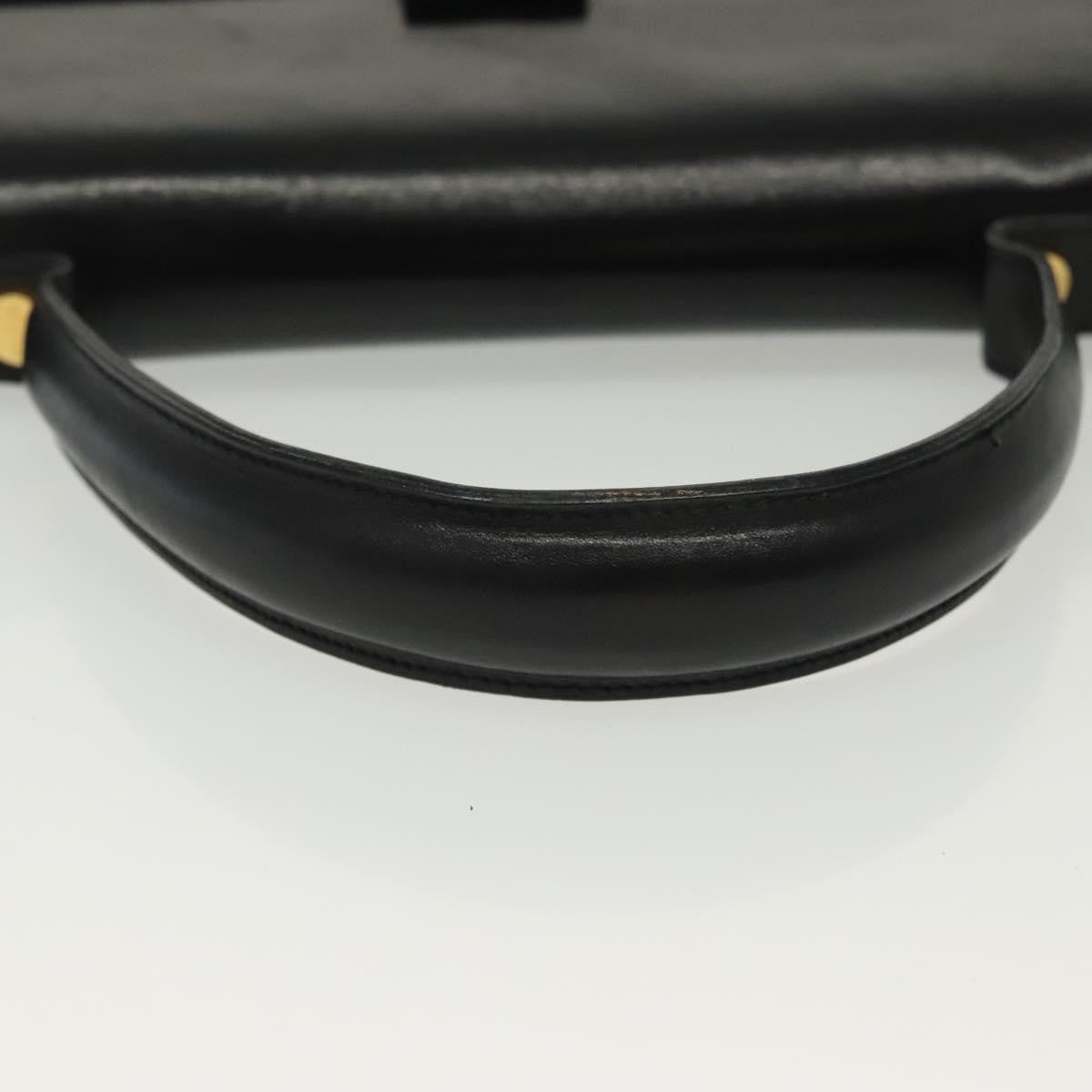 Salvatore Ferragamo Vala Handbag Leather, BLACK, LEATHER, Handbag