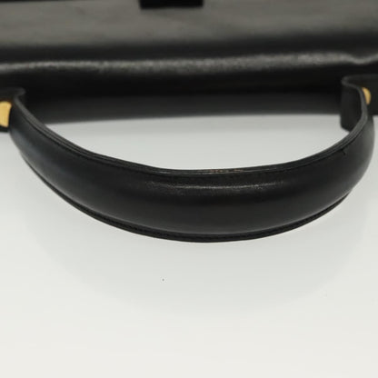 Salvatore Ferragamo Vala Handbag Leather, BLACK, LEATHER, Handbag