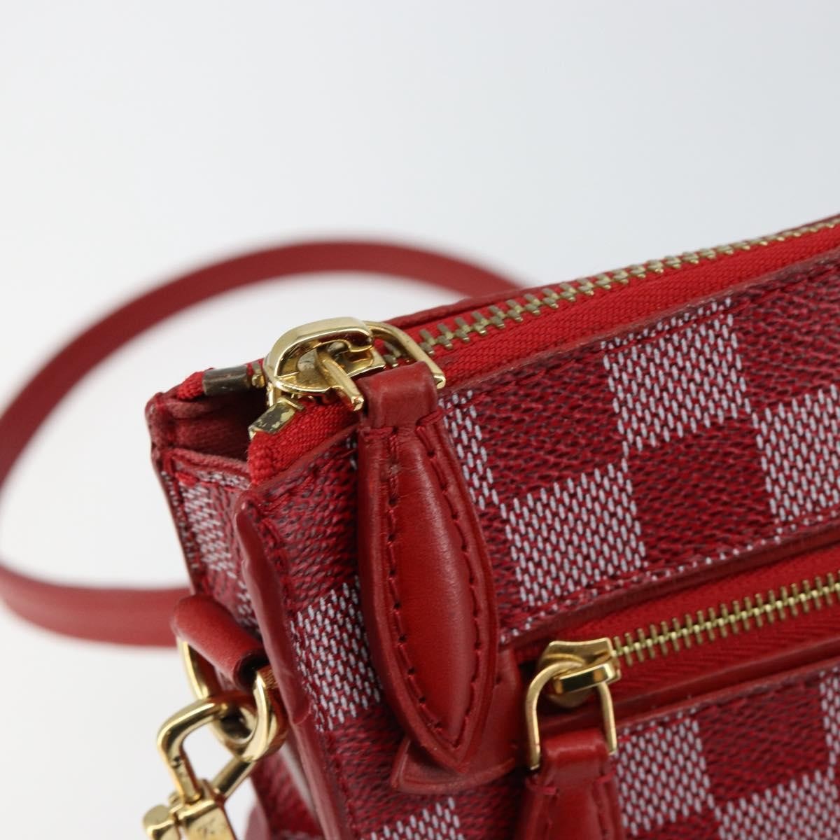 Louis Vuitton Modul Handbag Damier Couleurs, RED, CANVAS, Clutche & pouche
