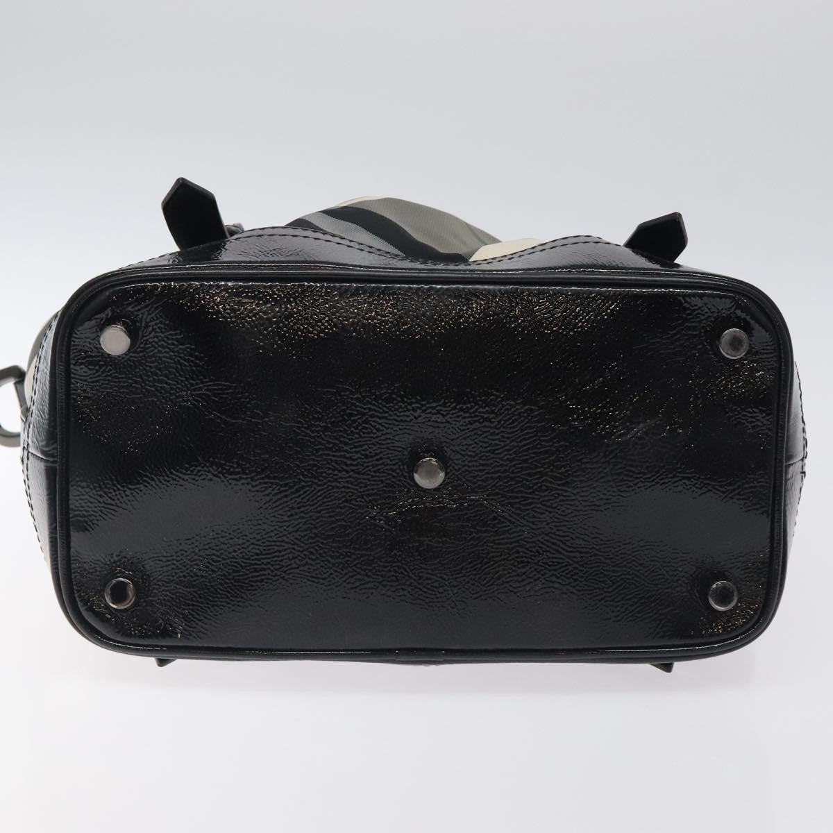 Burberry Lowry Convertible Tote Beat Check Nylon, BLACK, NYLON, Tote bag