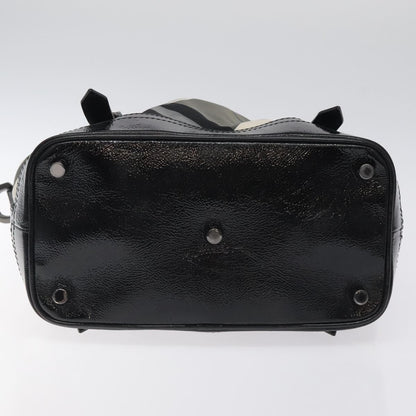 Burberry Lowry Convertible Tote Beat Check Nylon, BLACK, NYLON, Tote bag