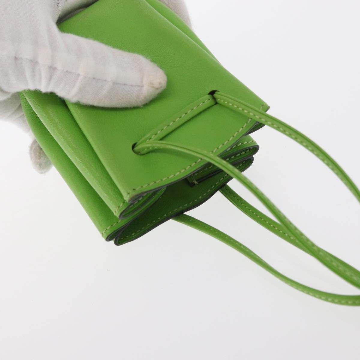 Hermes Vespa Pouch Leather, GREEN, LEATHER, Clutche & pouche