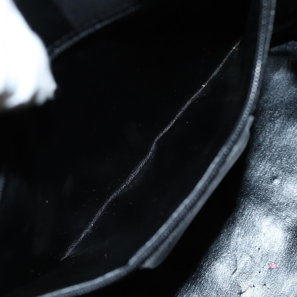 Salvatore Ferragamo Vintage Handbag Canvas, BLACK, CANVAS, Handbag