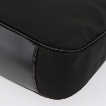Gucci Vintage Bamboo Handle Bag Nylon, Black, Nylon, Handbag