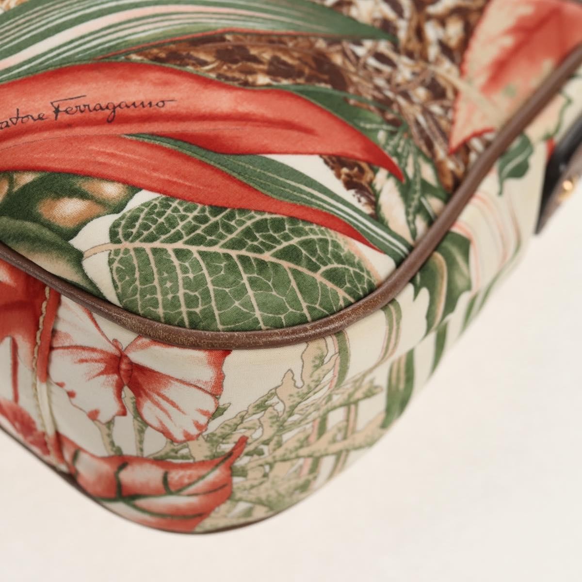 Salvatore Ferragamo Gancini Shoulder Bag Nylon, MULTICOLOUR, NYLON, Shoulder bag