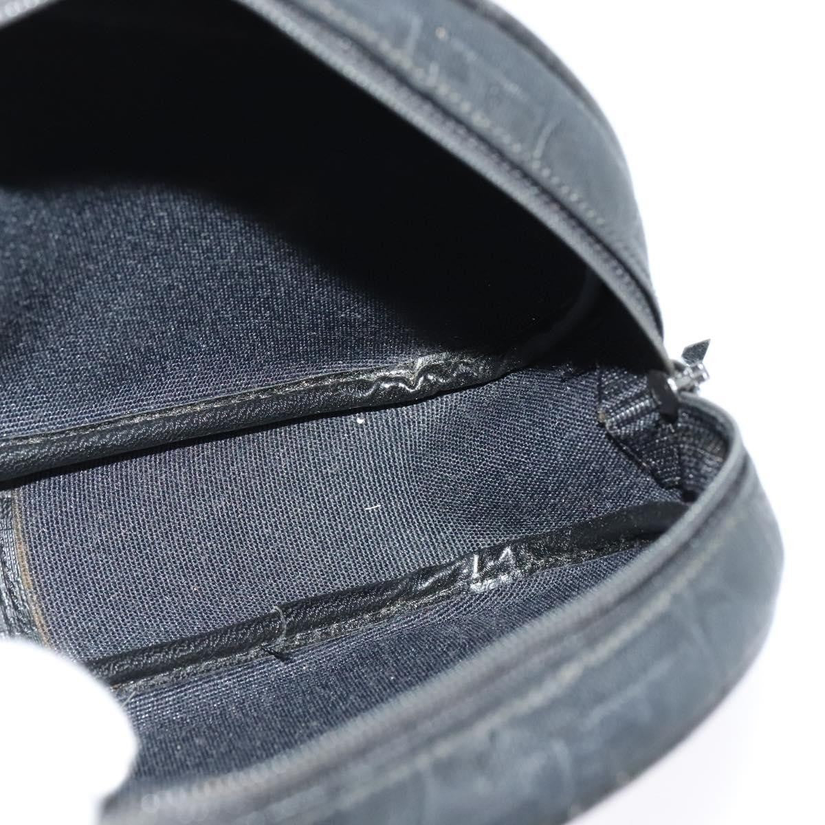 Christian Dior Vintage Trotter Pouch Canvas, BLACK, CANVAS, Clutche & pouche