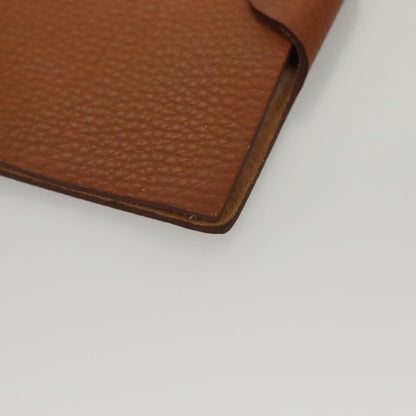 Hermes Ulysse Agenda Cover Leather, BROWN, LEATHER, Clutche & pouche