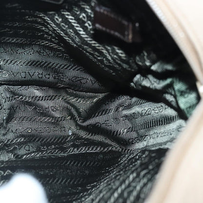 Prada Vintage Shoulder Bag Canvas, BEIGE, CANVAS, Shoulder bag