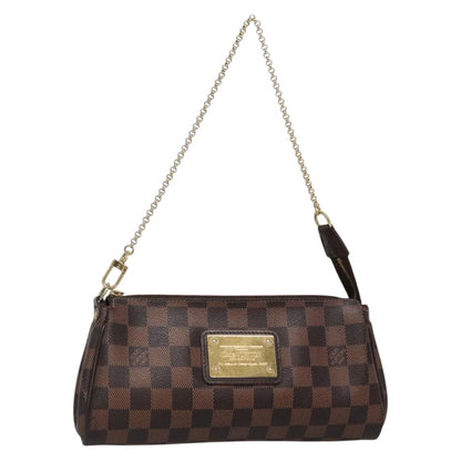 Louis Vuitton Eva Handbag Damier, BROWN, CANVAS, Shoulder bag