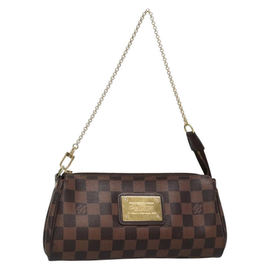 Louis Vuitton Eva Handbag Damier, BROWN, CANVAS, Shoulder bag
