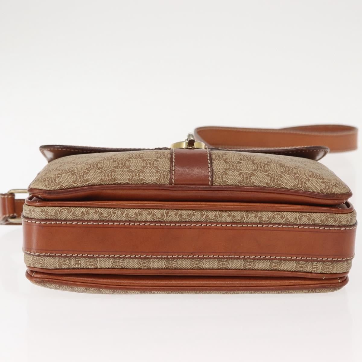 Celine Macadam Shoulder Bag PVC Leather, BEIGE, PVC, Shoulder bag